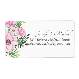 Blush Pink Floral Sage Blätter Budget Hochzeit