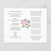 Blush Pink Floral Sage Blätter Budget Hochzeit (Rückseite)