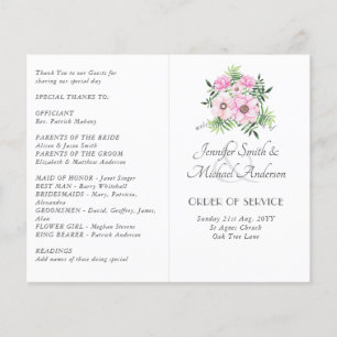 Blush Pink Floral Sage Blätter Budget Hochzeit