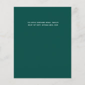 Blush Pink Floral Sage Hochzeitbudget (Rückseite)