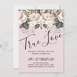 Blush Pink Floral Sage Hochzeitbudget