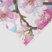 Blush Pink Floral Sakura Blossom Deko Seidenpapier (Ausschnitt)