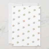 Blush Pink Floral Teacup Brautparty Teezeremonie Einladung (Rückseite)