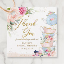 Blush Pink Floral Tee Party Babydusche Geburtstag