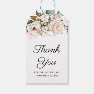 Blush Pink Floral Vielen Dank für Ihr Geschenk Gef Geschenkanhänger
