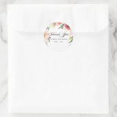 Blush Pink Floral Vielen Dank Sticker (Tasche)