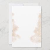 Blush Pink Floral Watercolor Hochzeit Save The Date (Rückseite)