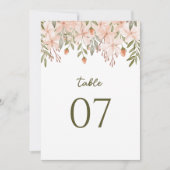 Blush Pink Floral Watercolor Hochzeitsstimmung Tis (Vorderseite)