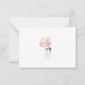 Blush Pink Floral Wedding Details Karten Gehäuse K (Rückseite)