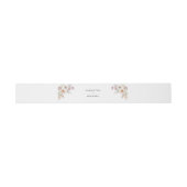 Blush Pink Floral Wedding Einladung Bauch Band (Flach)