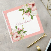 Blush Pink Floral Wedding Guest Book Notizblock