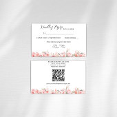 Blush Pink Floral Wedding RSVP Karte