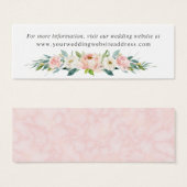 Blush Pink Floral Wedding Website Umschließung (Vorne & Hinten)