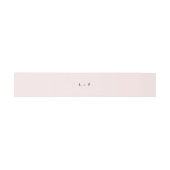 Blush Pink Floral Wedelband Einladungsbanderole (Flach)