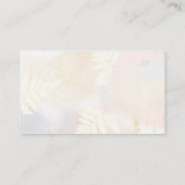 Blush Pink Floral Wedelname Platzkarte Begleitkarte (Rückseite)