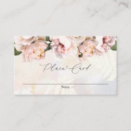 Blush Pink Floral Wedelname Platzkarte Begleitkarte