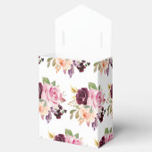 Blush Pink Florals Moderne botanische Hochzeit Geschenkschachtel (Geöffnet)