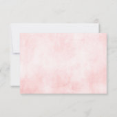 Blush Pink Florals Moderne botanische Hochzeit RSVP Karte (Rückseite)