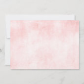 Blush Pink Florals Moderner geometrischer Goldrahm Save The Date (Rückseite)