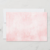 Blush Pink Florals Modernes botanisches Brautparty Einladung (Rückseite)