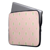 blush pink flower mughal surface pattern laptopschutzhülle (Vorderseite Links)