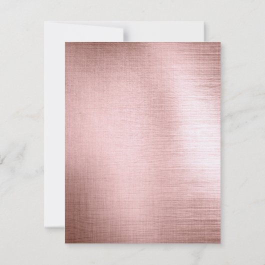 Blush Pink Foil 50 & Fabulous Foto Dankeskarte (Rückseite)