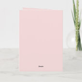 Blush Pink Forever Wedding Karte (Rückseite)