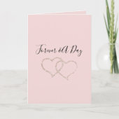 Blush Pink Forever Wedding Karte (Vorderseite)