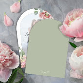 Blush Pink Foto Bloral Wedding Arch Einladung