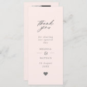 Blush Pink Foto Strip Wedding Vielen Dank (Vorne/Hinten)