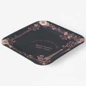 Blush Pink French Miss to Mrs Bridal Shower Paris  Pappteller (Gewinkelt)