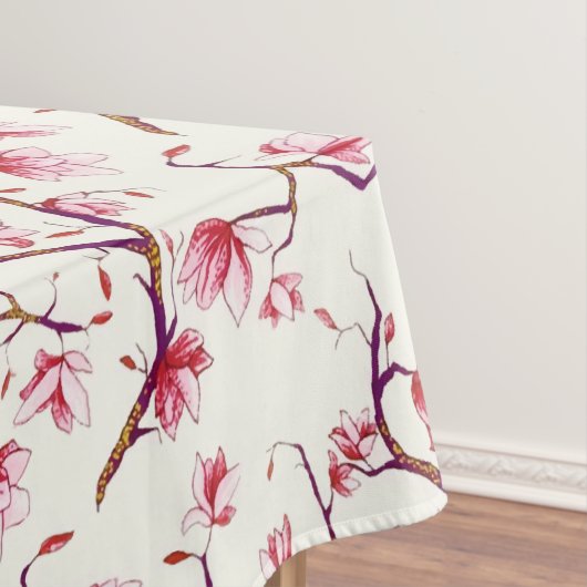 Blush Pink Frühjahr Rustikale Bohemische Blüte Tischdecke (Beispiel)