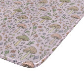 Blush Pink Fungi Coquettecore Feminine Gift Schneidebrett (Ecke)