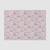 Blush Pink Fungi Coquettecore Feminine Gift Seidenpapier (Vorderseite)