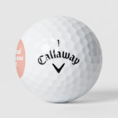 Blush Pink Funny Golfers Zitat Frauen Golfball (Logo)
