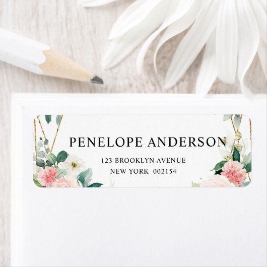 Blush Pink Geometric Botanical Wedding (Insitu)