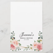 Blush Pink Geometric Brautparty Game (Rückseite)