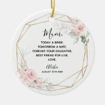 Blush Pink Geometric Floral Mutter der Braut