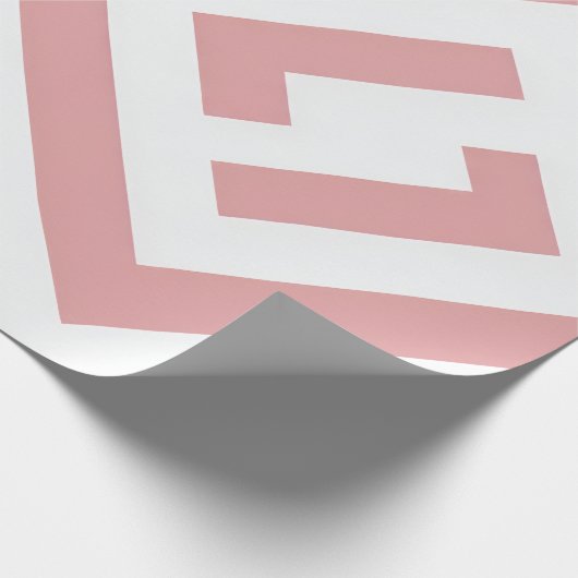 Blush Pink Geometric Geschenkpapier (Ecke)