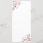 Blush Pink Ginger Jar Chinoiserie Babydusche Menükarte (Rückseite)