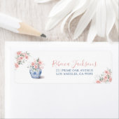 Blush Pink Ginger Jar Chinoiserie Dusche Adresse (Insitu)