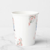 Blush Pink Ginger Jar Chinoiserie Dusche Pappbecher (Rechts)