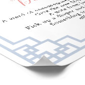 Blush Pink Ginger Jar Dusche Späte Nacht Windeln Poster (Ecke)