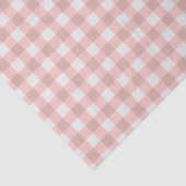 Blush Pink Gingham Seidenpapier (Detail)
