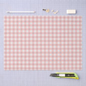 Blush Pink Gingham Seidenpapier (Handwerk)