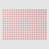 Blush Pink Gingham Seidenpapier (Vorderseite)