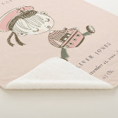 Blush Pink Girl Little Sailor Nautical Birth Stat Sherpadecke (3/4)