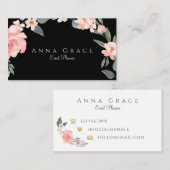 Blush Pink Girl Rose Visitenkarte (Vorne/Hinten)