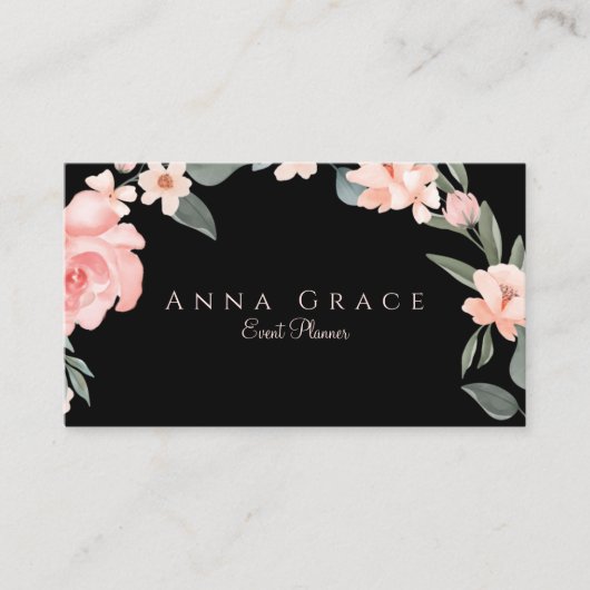 Blush Pink Girl Rose Visitenkarte (Vorderseite)