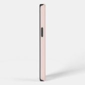 Blush Pink Girl Script Monogram Name iPhone Hülle (Rechte Seite)